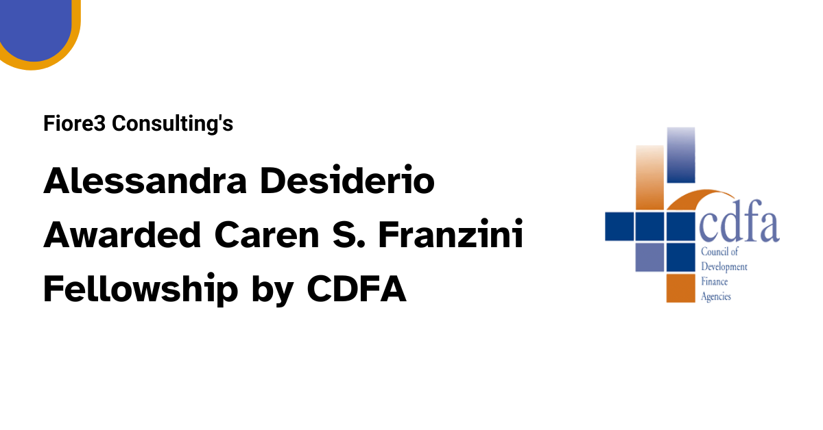 You are currently viewing Fiore3 Consulting’s Alessandra Desiderio Awarded Caren S. Franzini Fellowship by CDFA